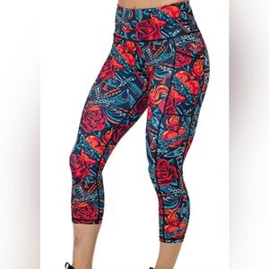 Constantly Varied Gear Vintage Tattoo Capri Leggings Excellent Condition